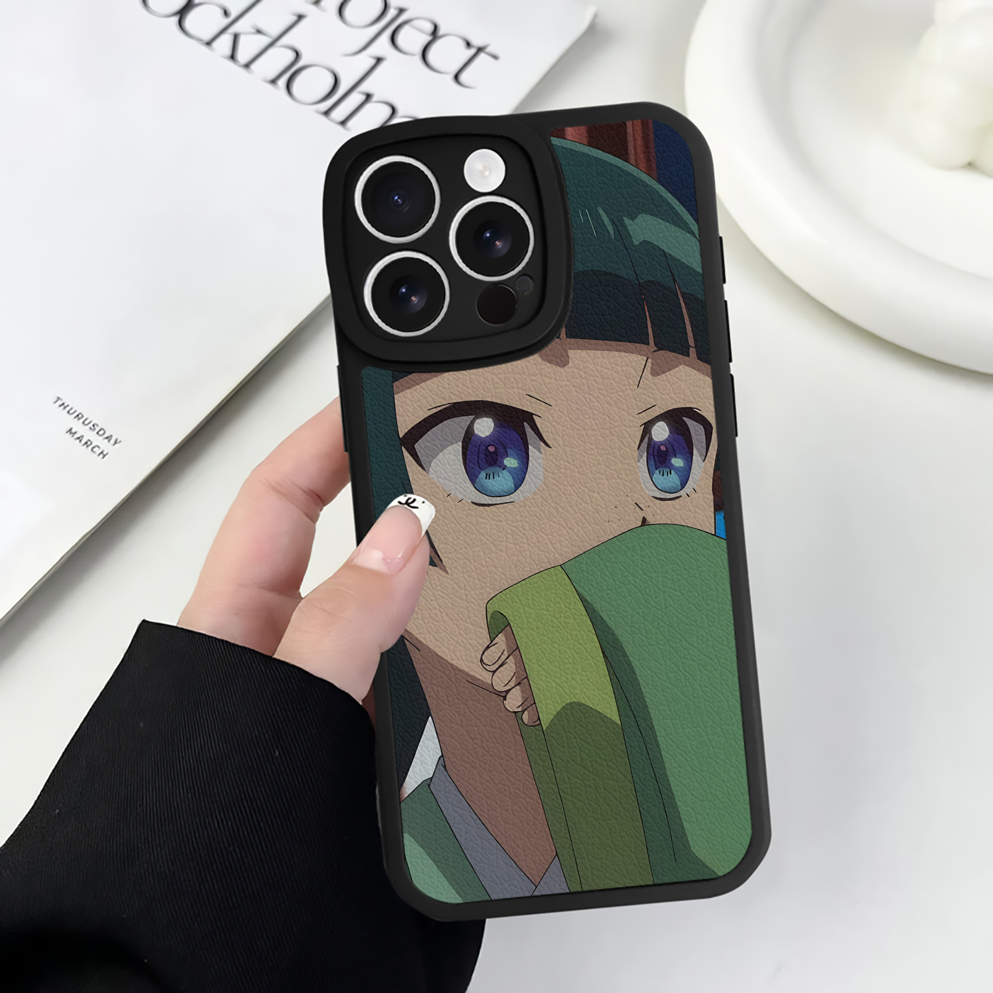 薬屋のひとりごと The Apothecary Diaries 【iPhone 16シリーズ対応】シリコンスマホケース（レザー調） 材質：シリコン